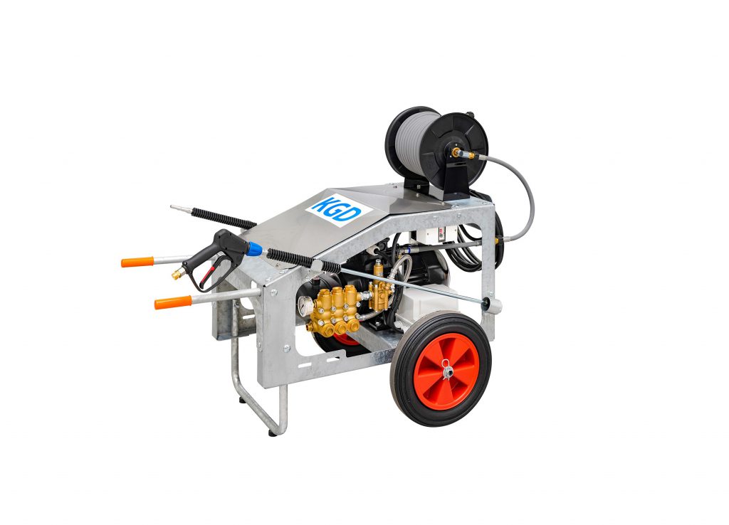 Hogedrukreiniger KGD 27-150 TST & Haspel – 27l/m 150BAR 7.5kW