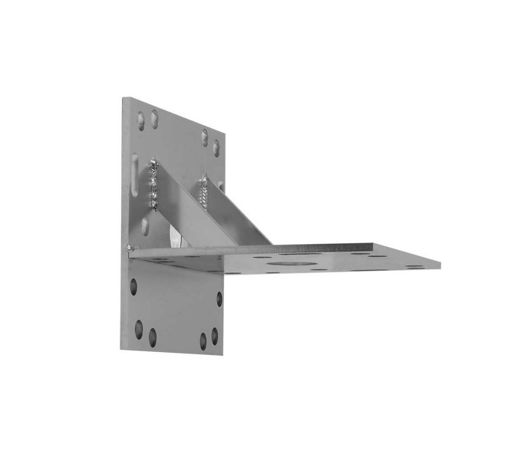 Wandhouder RVS tbv plafond zwenkarmen