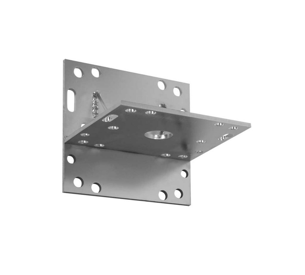 Wandhouder RVS tbv plafond zwenkarmen