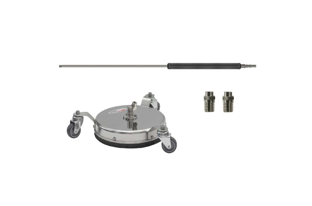 Oppervlaktereiniger TD410 – 275 BAR  roestvrij staal Ø 410mm – SET KW Warmwater