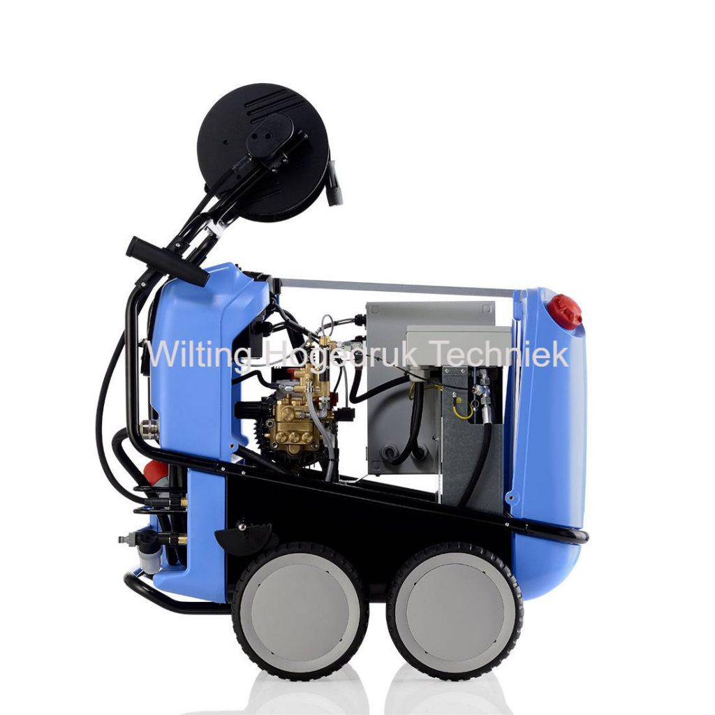 Kränzle Therm 873 E-M 36 – 13,3l/m 150BAR – elektrisch verwarmd – Slanghaspel 20M slang