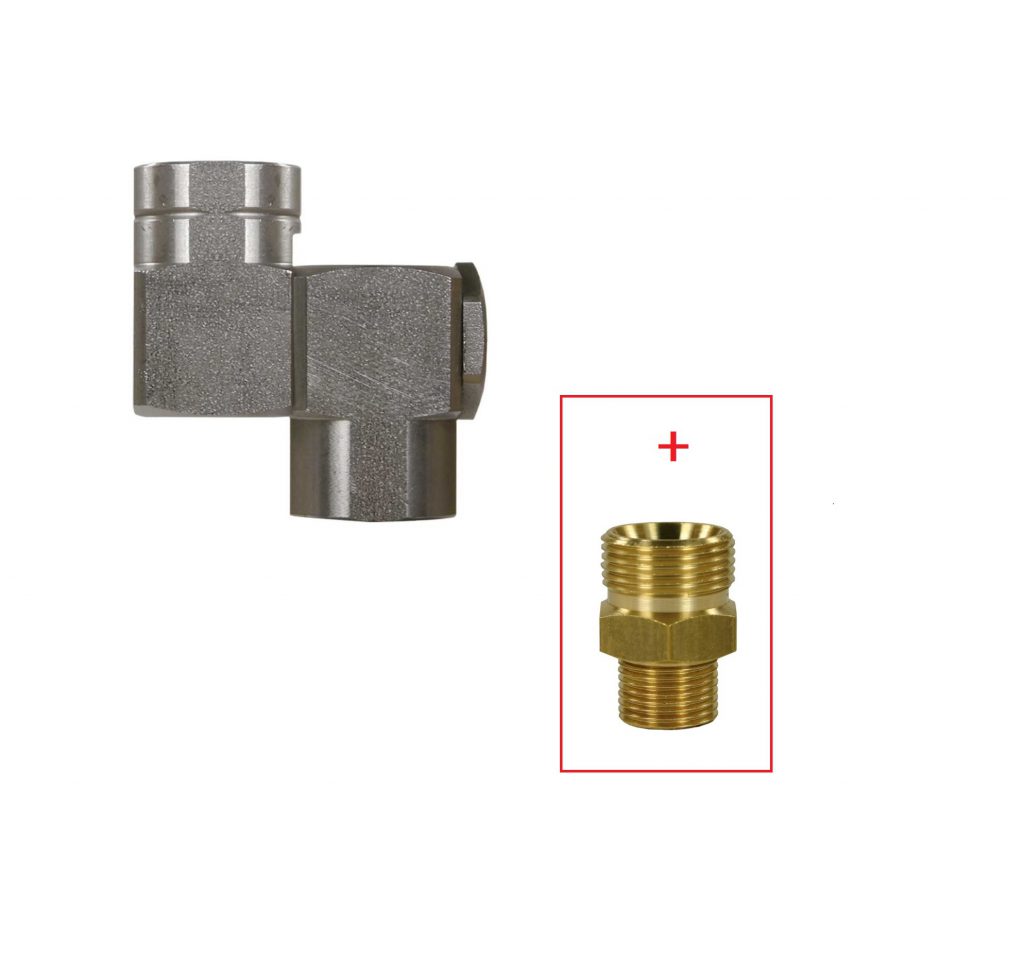 Spuitmondhouder ST-330 RVS 1/4 “IG-NPT: M22AG