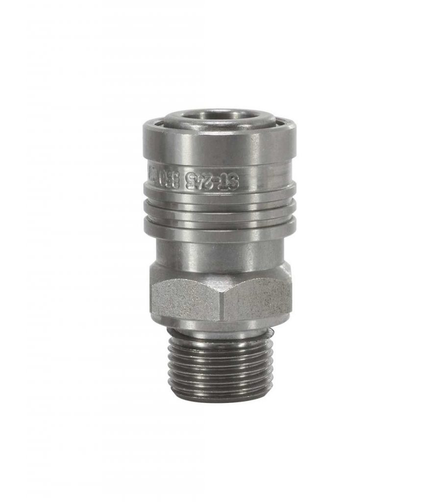 Koppeling ST-245 350BAR 3/8 AG RVS