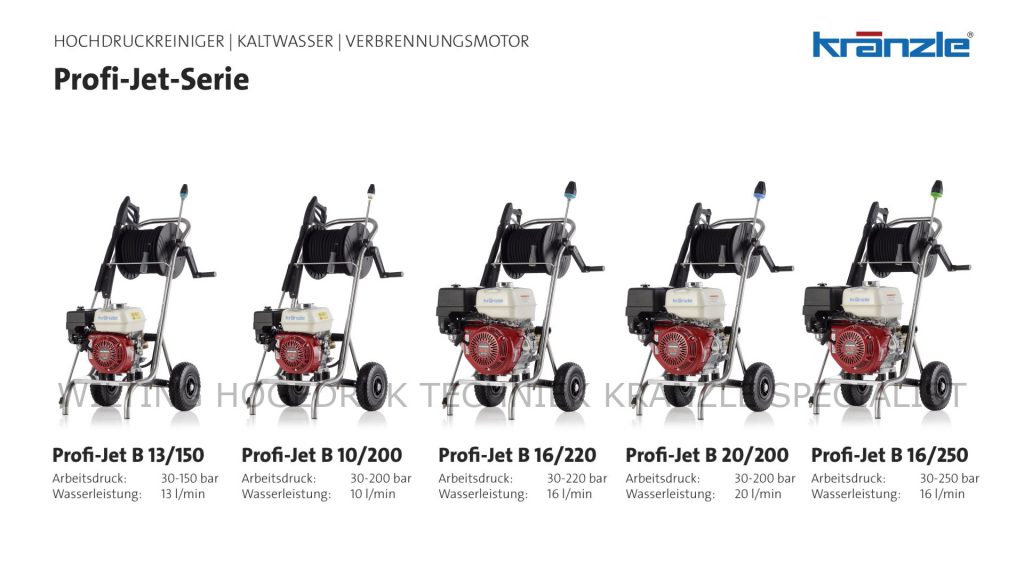 Kränzle Profi-Jet B10-200 met Honda motor